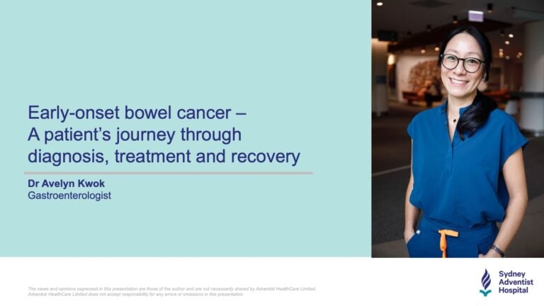 Early-onset bowel cancer - A patient's journey through diagnosis, treatment and recovery