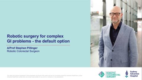 Robotic surgery for complex GI problems - the default option