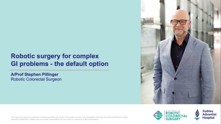 Robotic surgery for complex GI problems - the default option