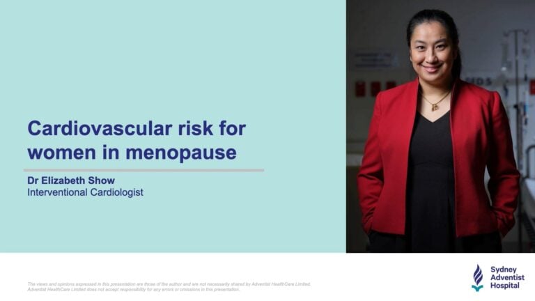 Cardiovascular risk for women in menopause