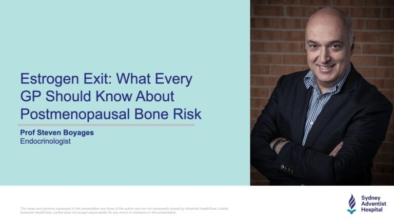 Estrogen Exit: What Every GP Should Know About Postmenopausal Bone Risk